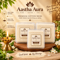 Aastha Aura Premium Cotton Wicks – 100% Pure Cotton